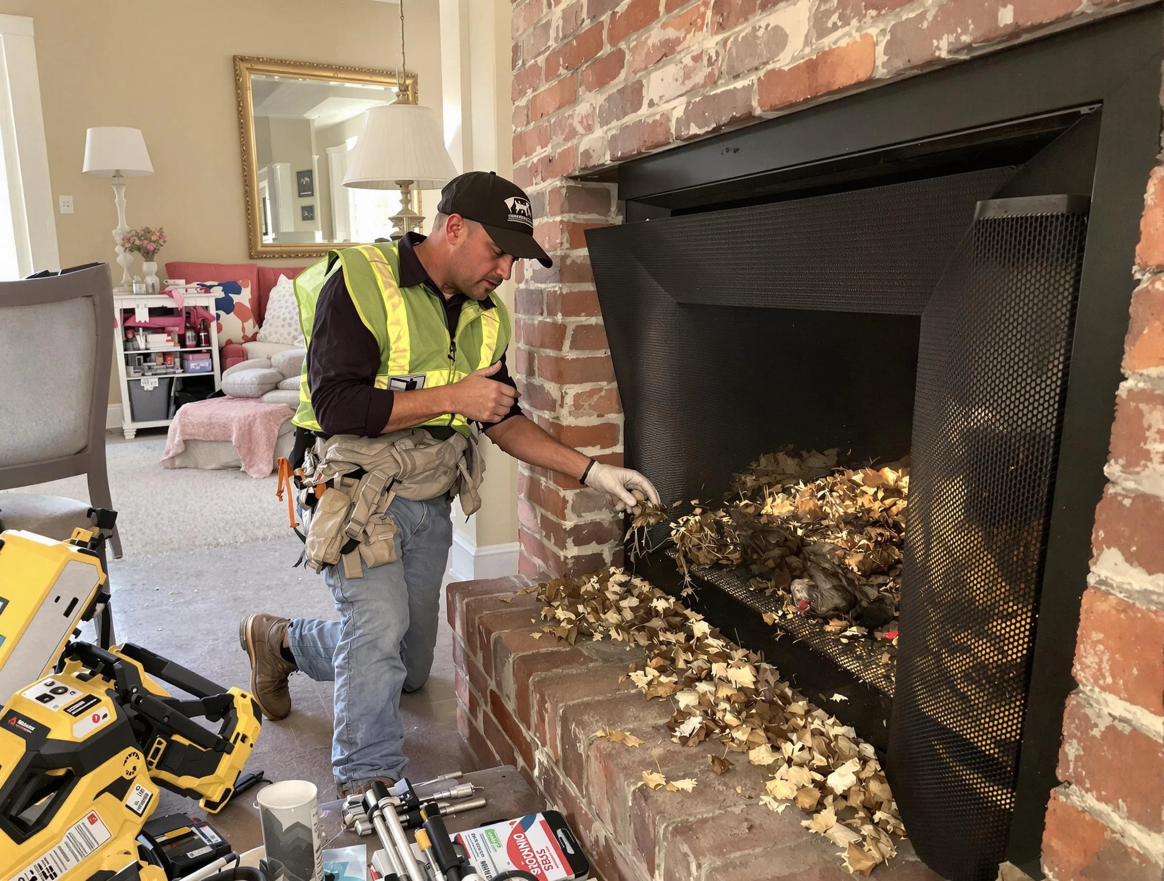 Safe screening installation by Old Bridge Chimney Sweep in Old Bridge, NJ