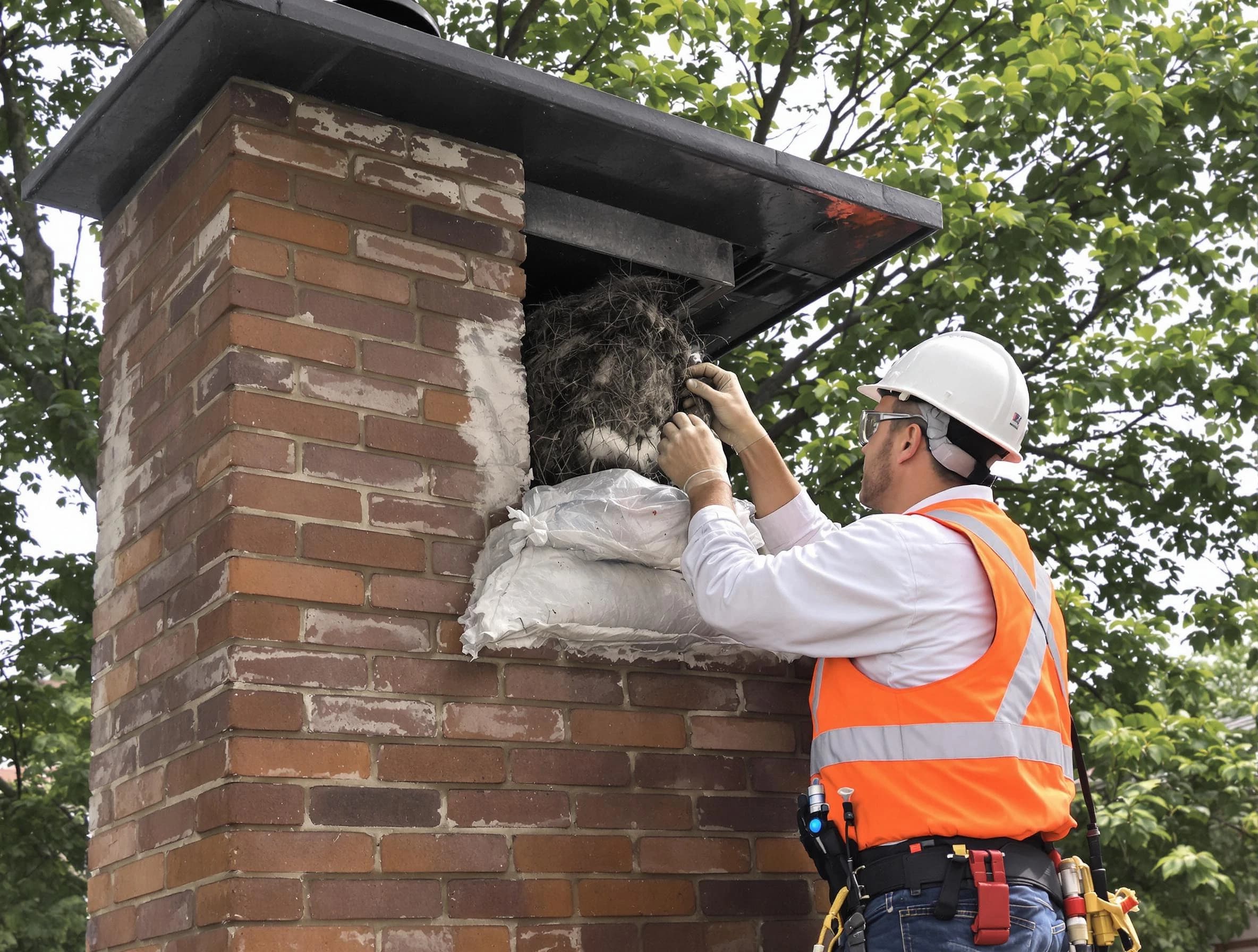 Humane removal of debris and animals by Old Bridge Chimney Sweep in Old Bridge, NJ