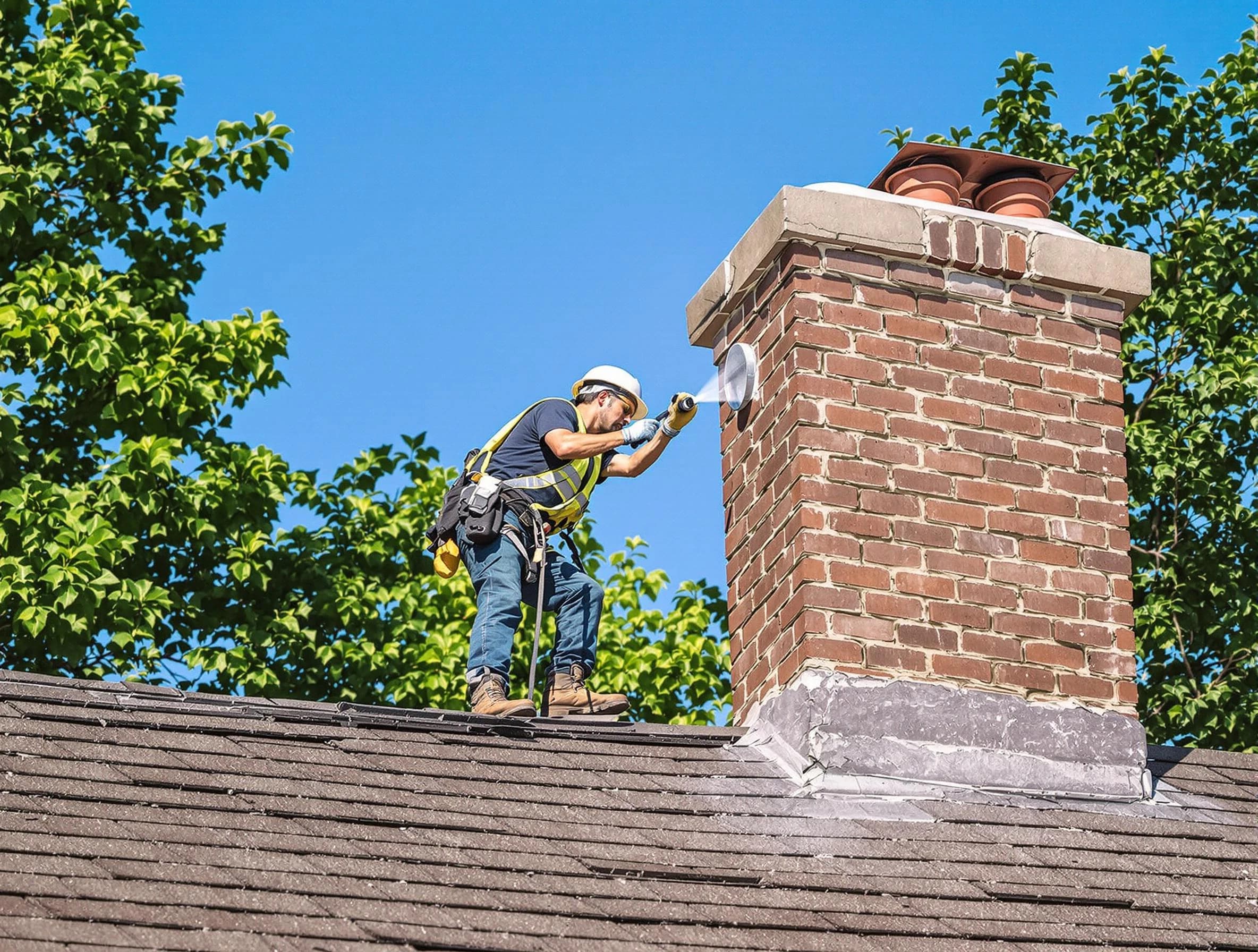 Old Bridge Chimney Sweep performing an inspection with advanced tools in Old Bridge, NJ