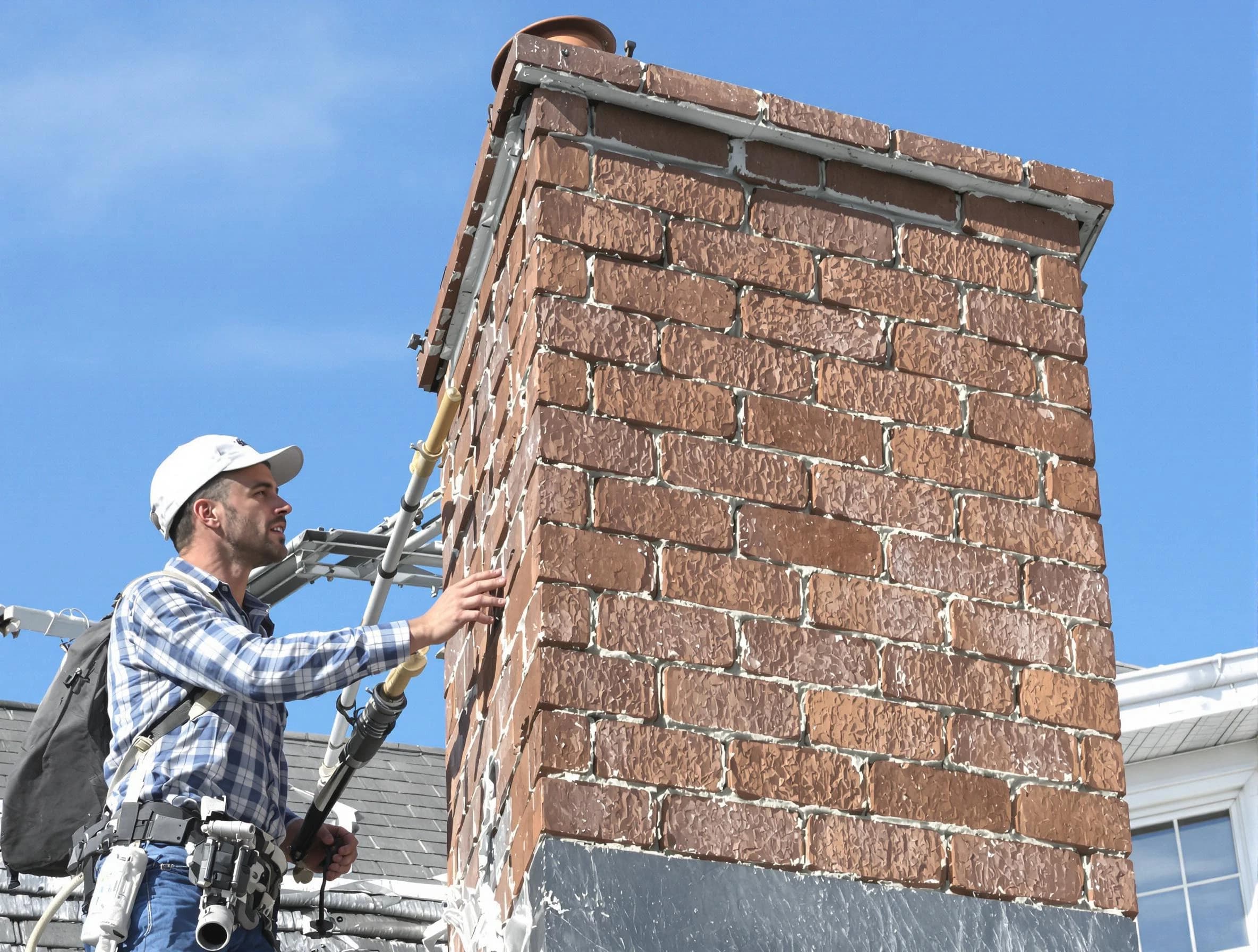 Brickwork for a chimney rebuild by Old Bridge Chimney Sweep in Old Bridge, NJ