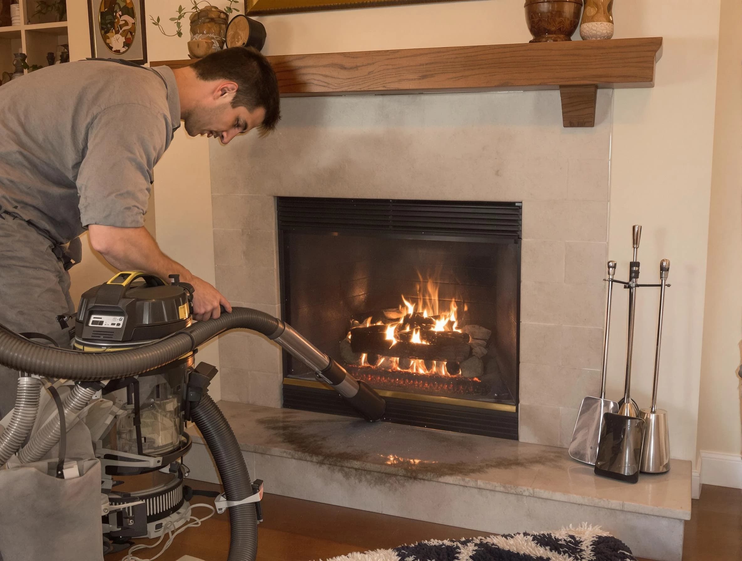 Routine fireplace upkeep by Old Bridge Chimney Sweep in Old Bridge, NJ